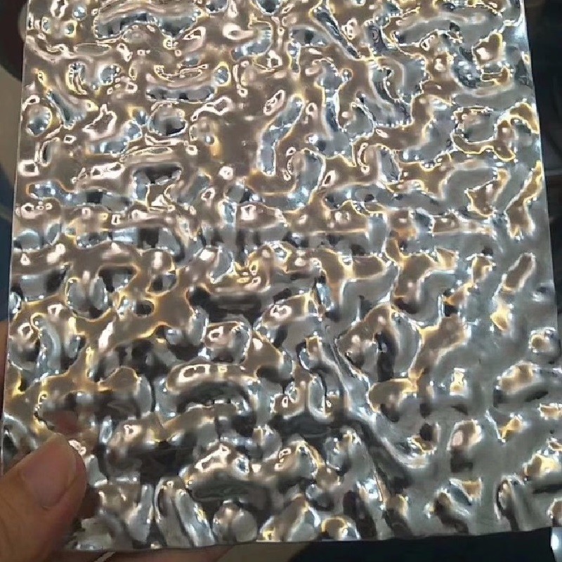 304 Stainless Steel Water Ripple Sheets thickness 0.3 - 2.5mm SS Sheet Water Wave Sheet