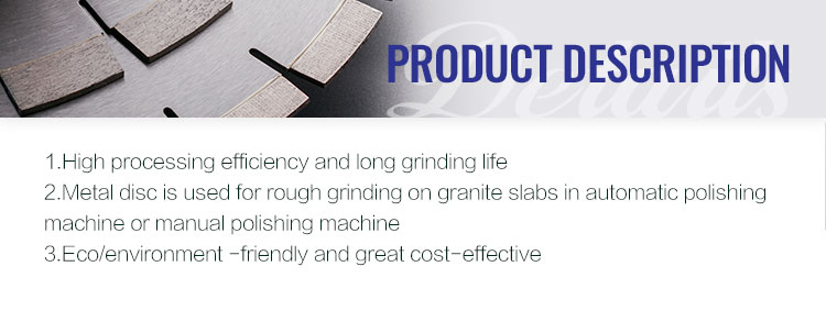 Durable Metal Bond Diamond Grinding Disc for Granite 50/200 Grit Abrasive Polishing Disc