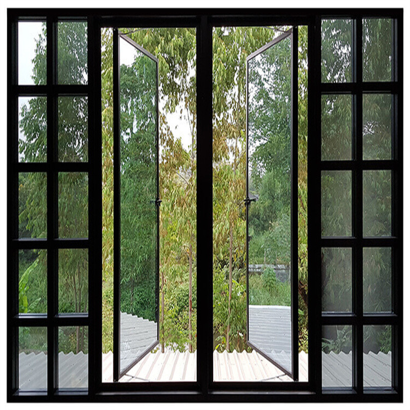 Latest Design Double Glazed Aluminum Casement Windows With Stainless Steel Screen Netting