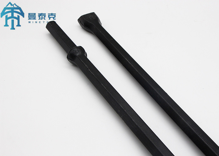 Integral Hex H22 Rock Drill Rod Length 1200mm+Diameter 38mm For Pneumatic Rock Drilling