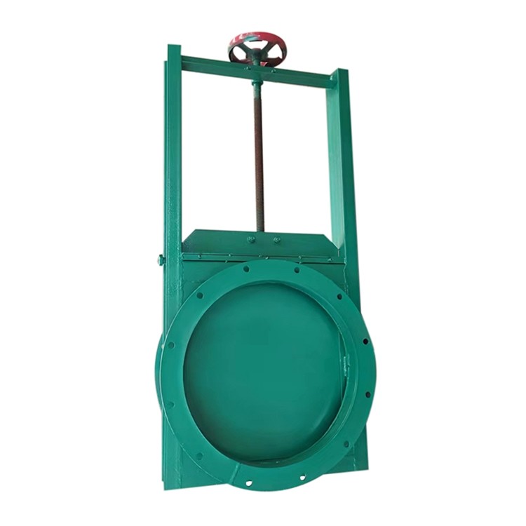 Open Closed Type Manual Knife Gate Valve Flange Cast Steel Wafer Knife Gate Valve