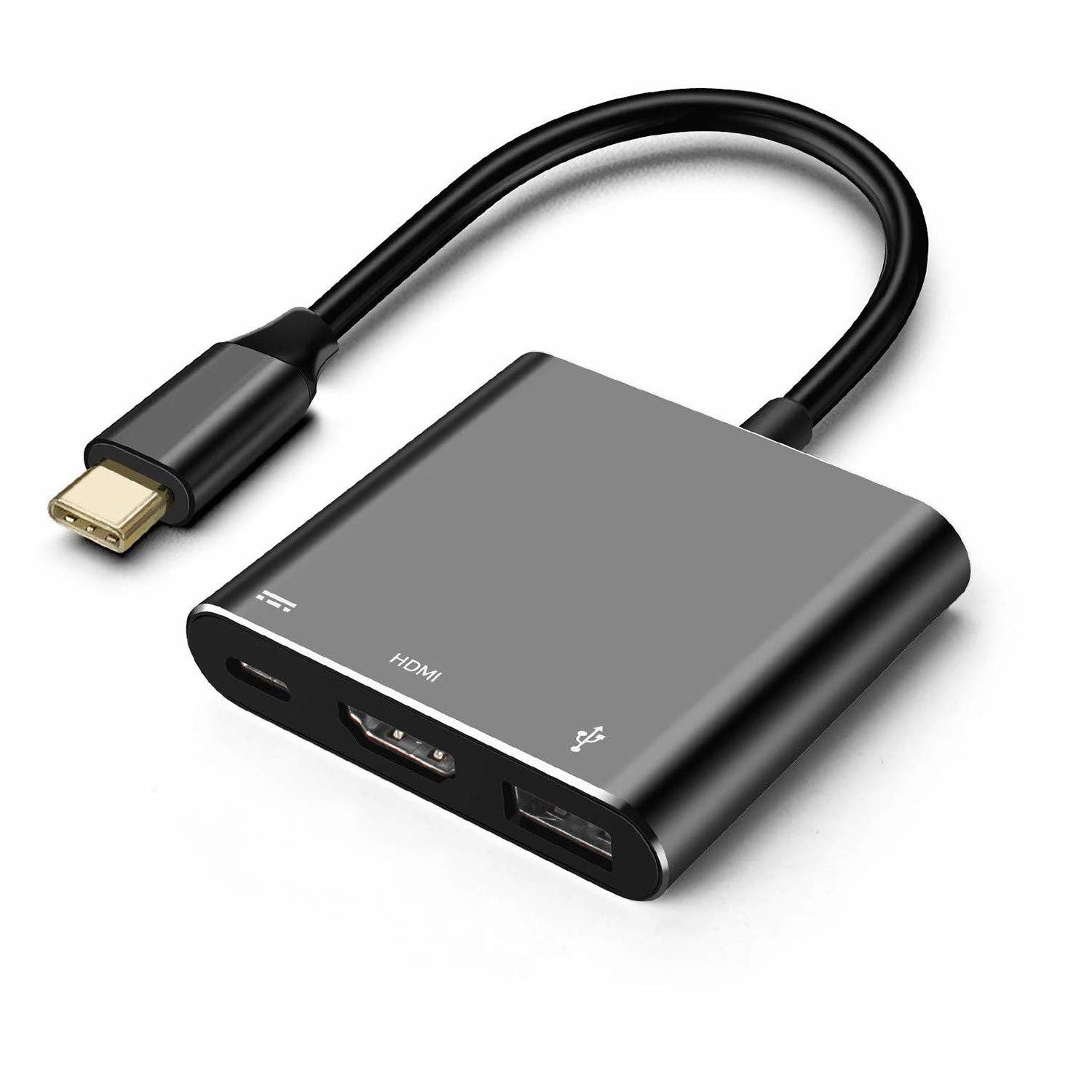 USB C to Digital Multiport Hub Adapter Type-C to 4K Adapter with USB 3.0 USB-C 3.1 for MacBook 12