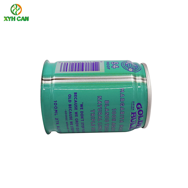 Tin Cans for Alcohol Liquid Packaging 2Oz 70-133mm Height CMYK 4C Tins for Whiskey Wine