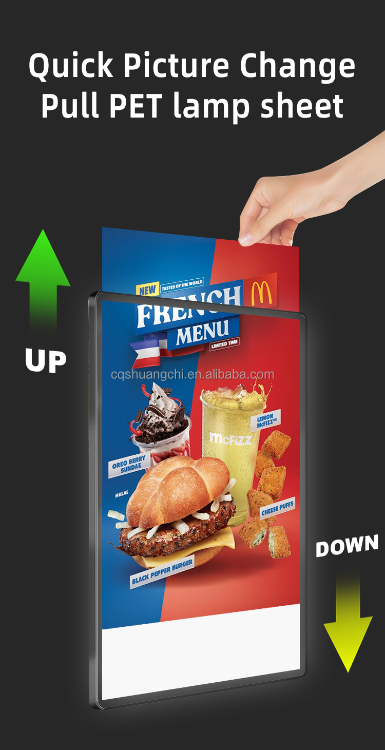 LED Light Source A1 A2 A3 A4 A5 Double Sided Backlit SEG Lightbox for Trade Show Display