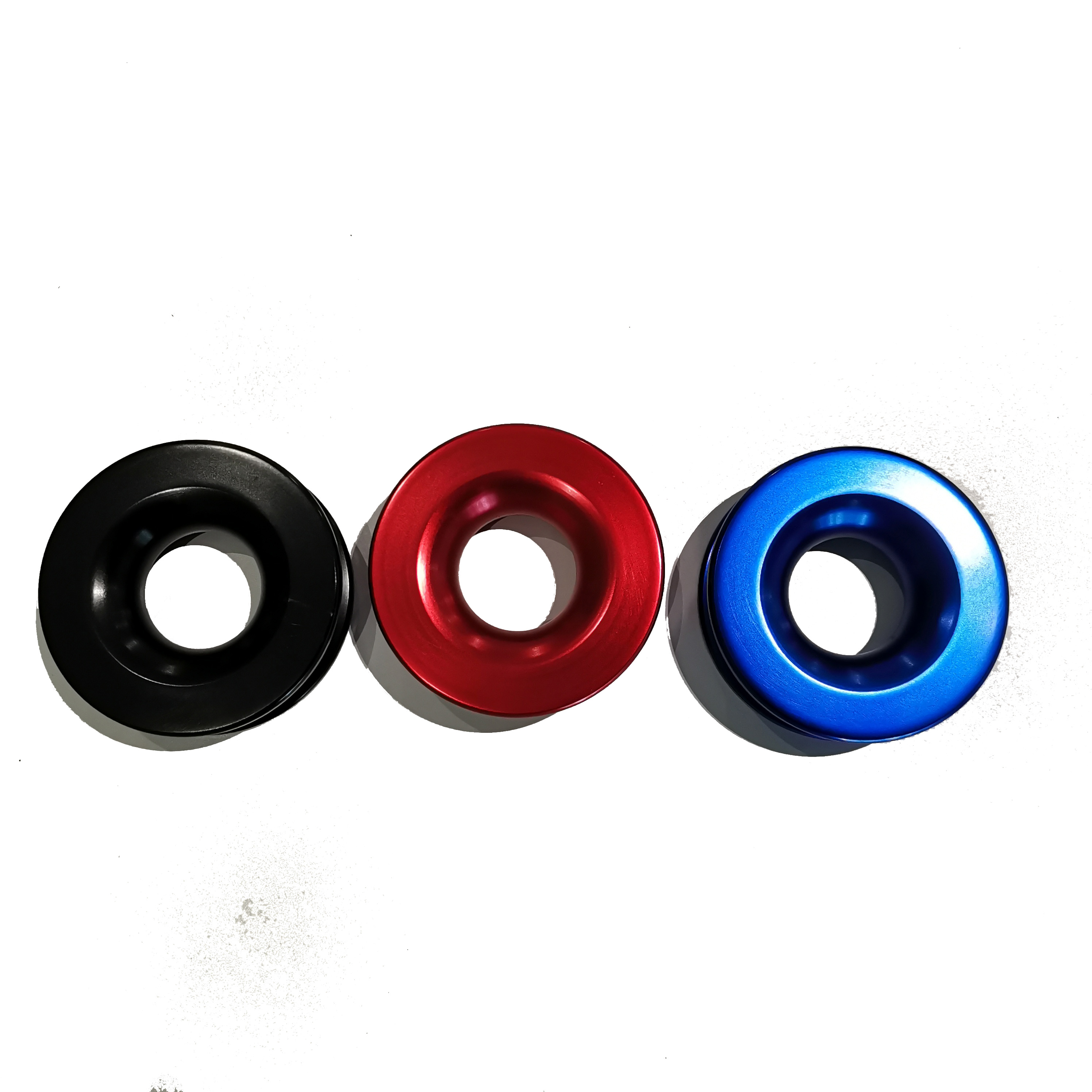Custom Logo Accepted Offroad Vehicle Winch Snatch Aluminum Recovery Ring with Soft Shackle