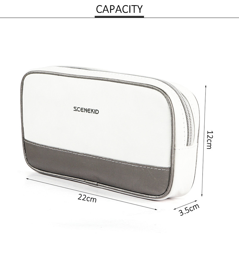 Zipper Large Portable Travel Tyvek Cosmetic Bag