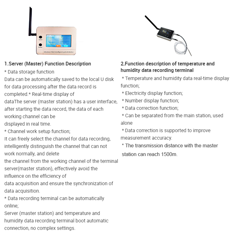Wireless Intelligent Multiple Patrol Routing Temperature and Humidity Field Data Logger