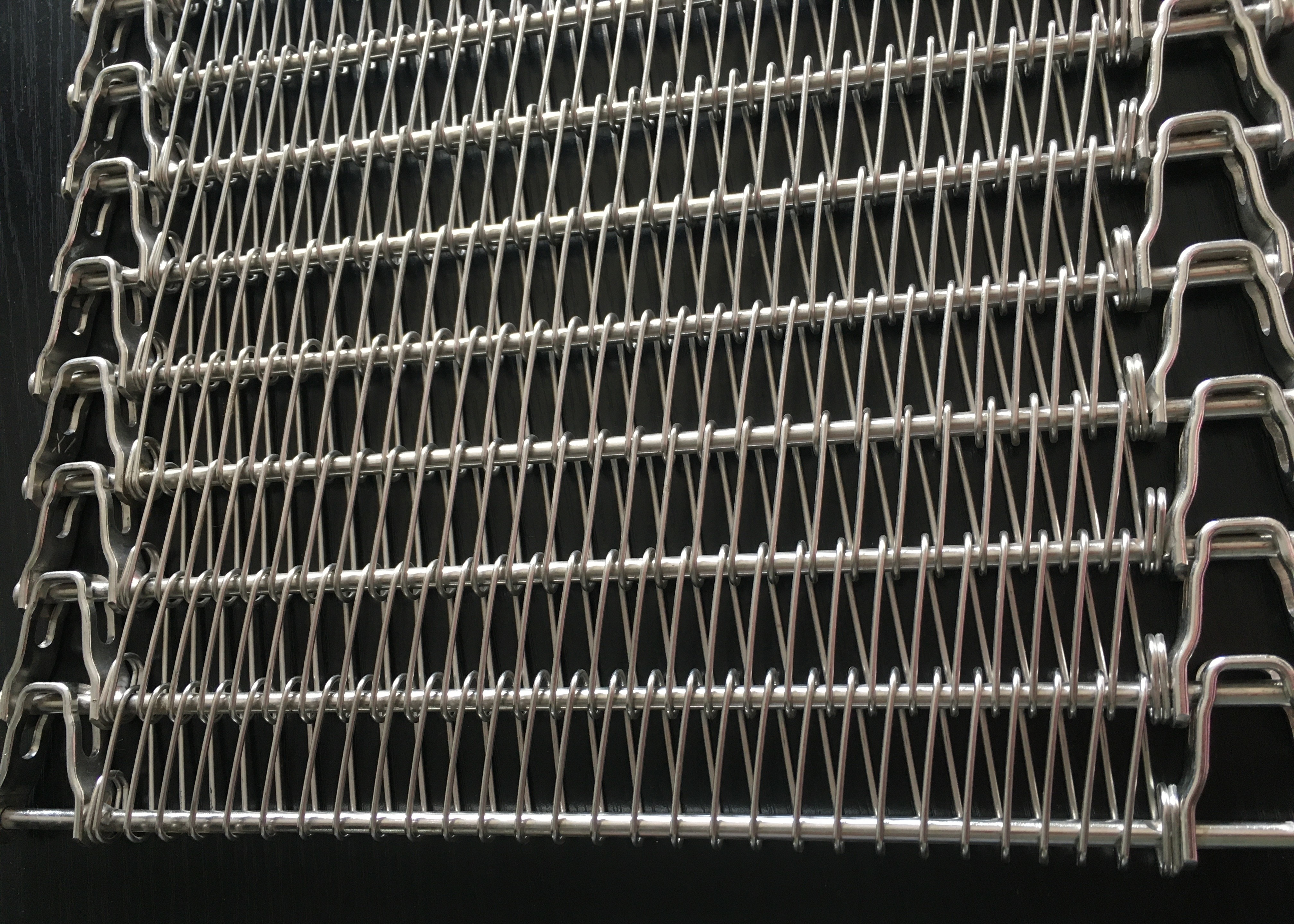 Seafood Processing Breathable Spiral Conveyor Belt