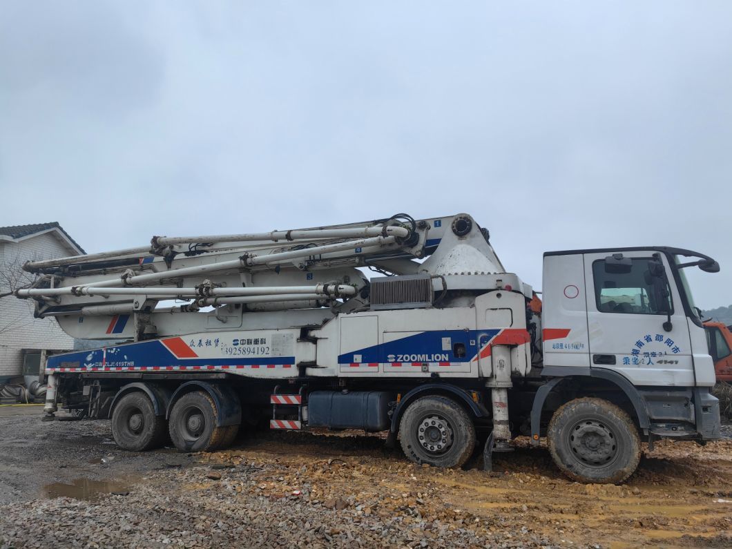 2012 Zml 49m Concrete Pump on Benz Truck Concrete Boom Pump Used Heavy Equipment