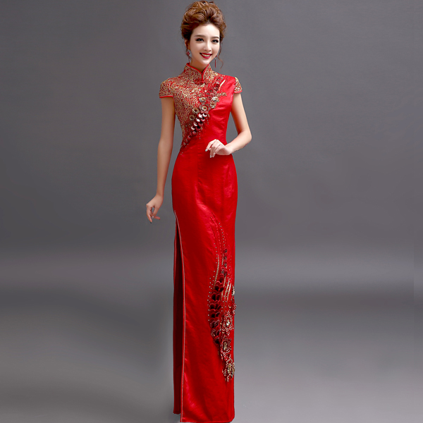 Chinese Style Mermaid Wedding Dress