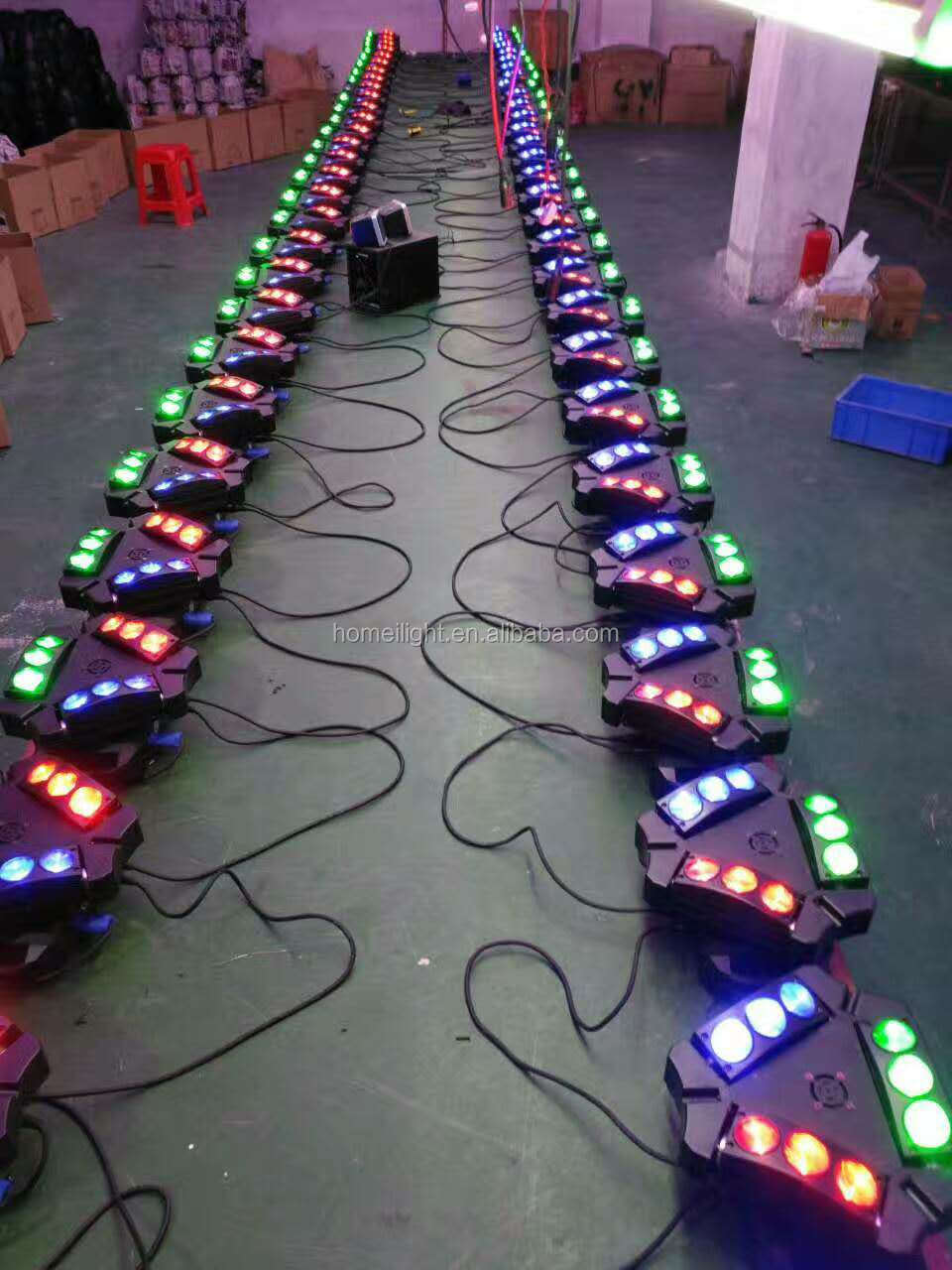 RGBW 4in1 9 Eyes Spider LED Moving Head Wash IP20 For Disco Club