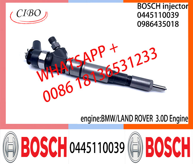 Diesel Common Rail Injector 0445110039 0986435018 0986435019 13537785573 13537785984 13534701464 for BMW/LAND ROVER 3.0D