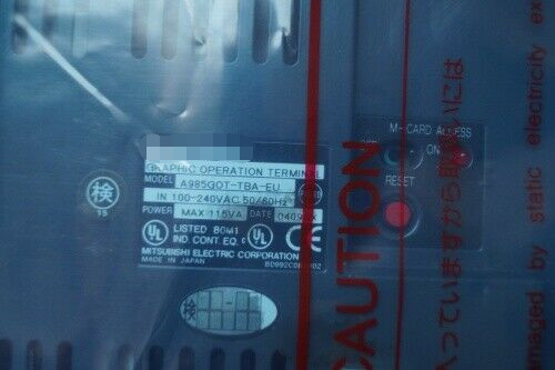 A985-GOT-TBA-EU​ OPERATOR INTERFACE 12.1 INCH 50/60 HZ 115 VAC