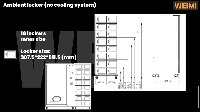 Micron Exported Globally Customized Locker Vending Machine For Eggs Cheese Fresh Flowers Vending Machine