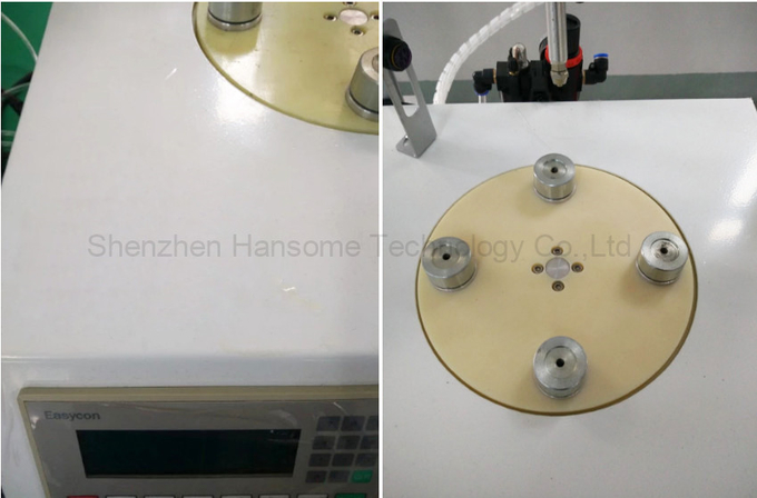 Text Screen PLC Glue Dispensing Machine 4 Rotary Stations 0