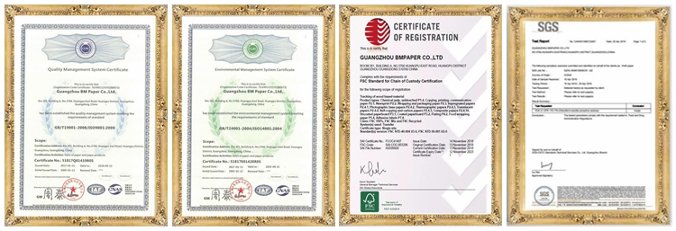 Long Grain Wood Free Uncoated Offset Printing Paper With High Whiteness FSC
