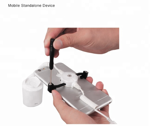 Anti theft security display mobile phone device for retail store
