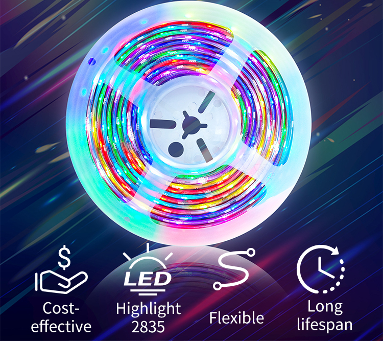 Light Strings Item Type Portable 5V RGB SMD 5050 LED Light Strip With 24-KEY Control Set