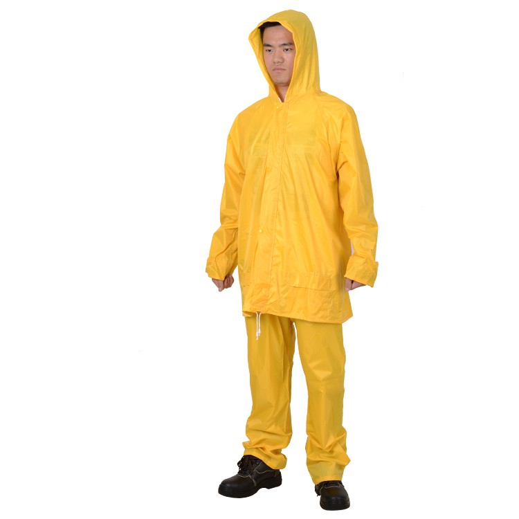 RAINWEAR 100% Waterproof Rubberized PVC Rainsuit with Hooded 2019 Popular Models