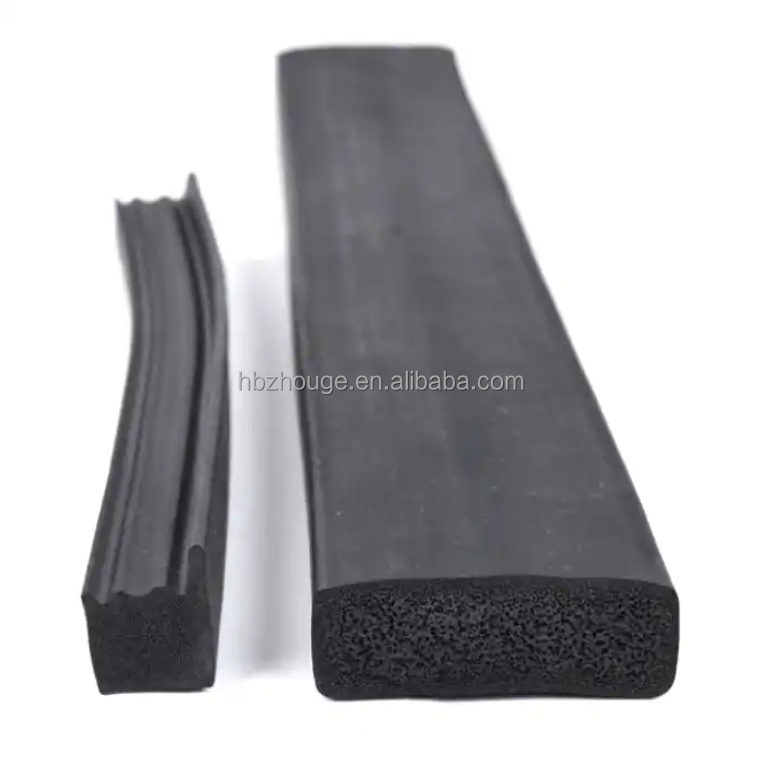 65±5 Hardness Custom Silicone Rubber Door Seal Strips for Dustproof Insectproof Soundproof