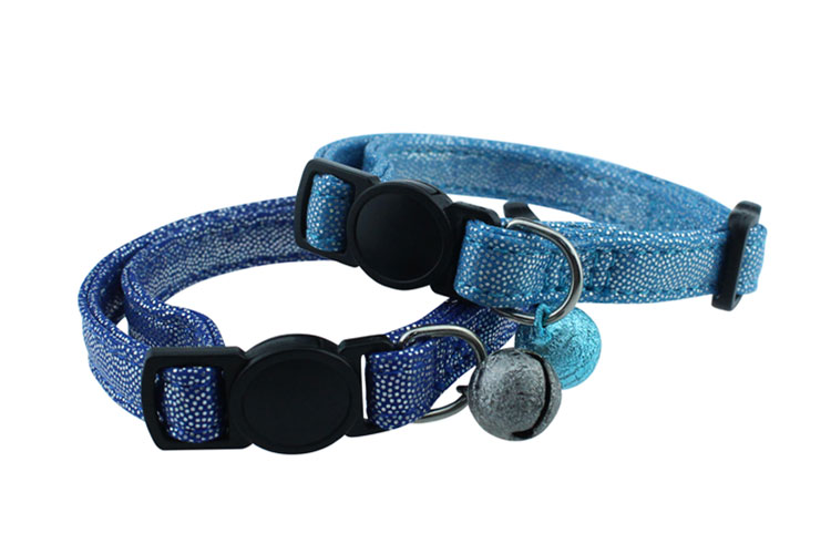Pu Breakaway Pet Training Collars inflatable cat collar With Bling Bell