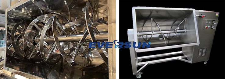 Customized Adjustable Industrial Ribbon Blender For Food Mixing