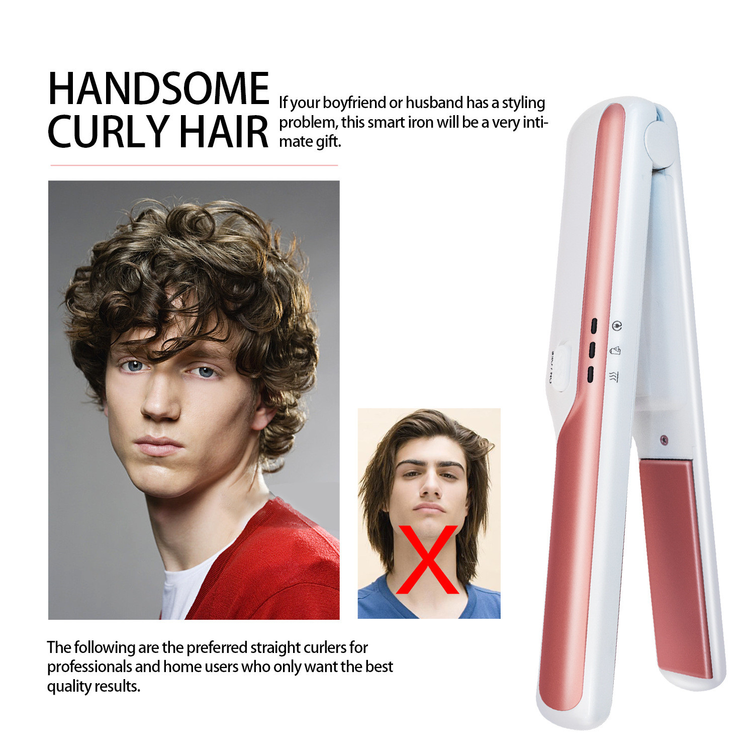 Mestar Wireless Mini Hair Straightener , Cordless USB Rechargeable Flat Iron