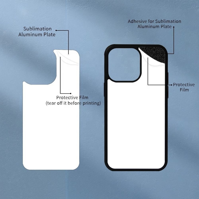 Custom Print 2D TPU Silicone Sublimation Blank Phone Cases For IPhone 14 15 16 Pro Max