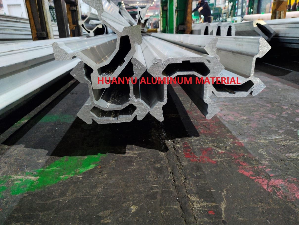 Blasting Industry Aluminium Extruded Profiles 7000 Series Mill Finish Feed Beam