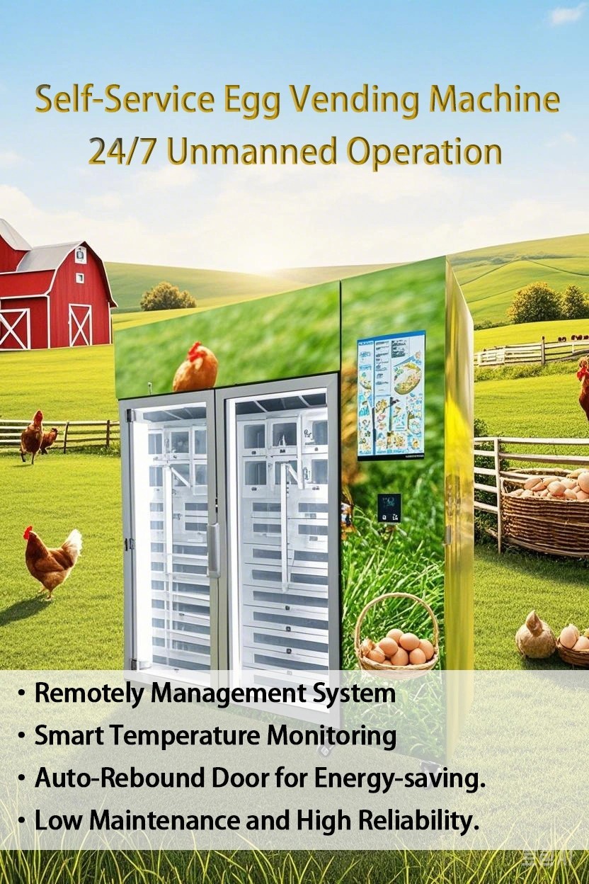 Farm Fresh 24/7 Locker Vending Machine with Automated Cooling and Contactless Payment
