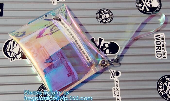 Clear Vinyl Neon Hue Mini Tote Bag, fashion handbag transparent clear neon PVC tote bag, shopping beach bag tote bag
