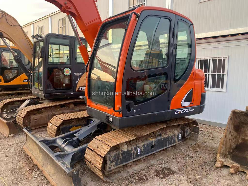 used carwler excavator/ best quality used doosan75 Korea origin used mini digger Doosan75
