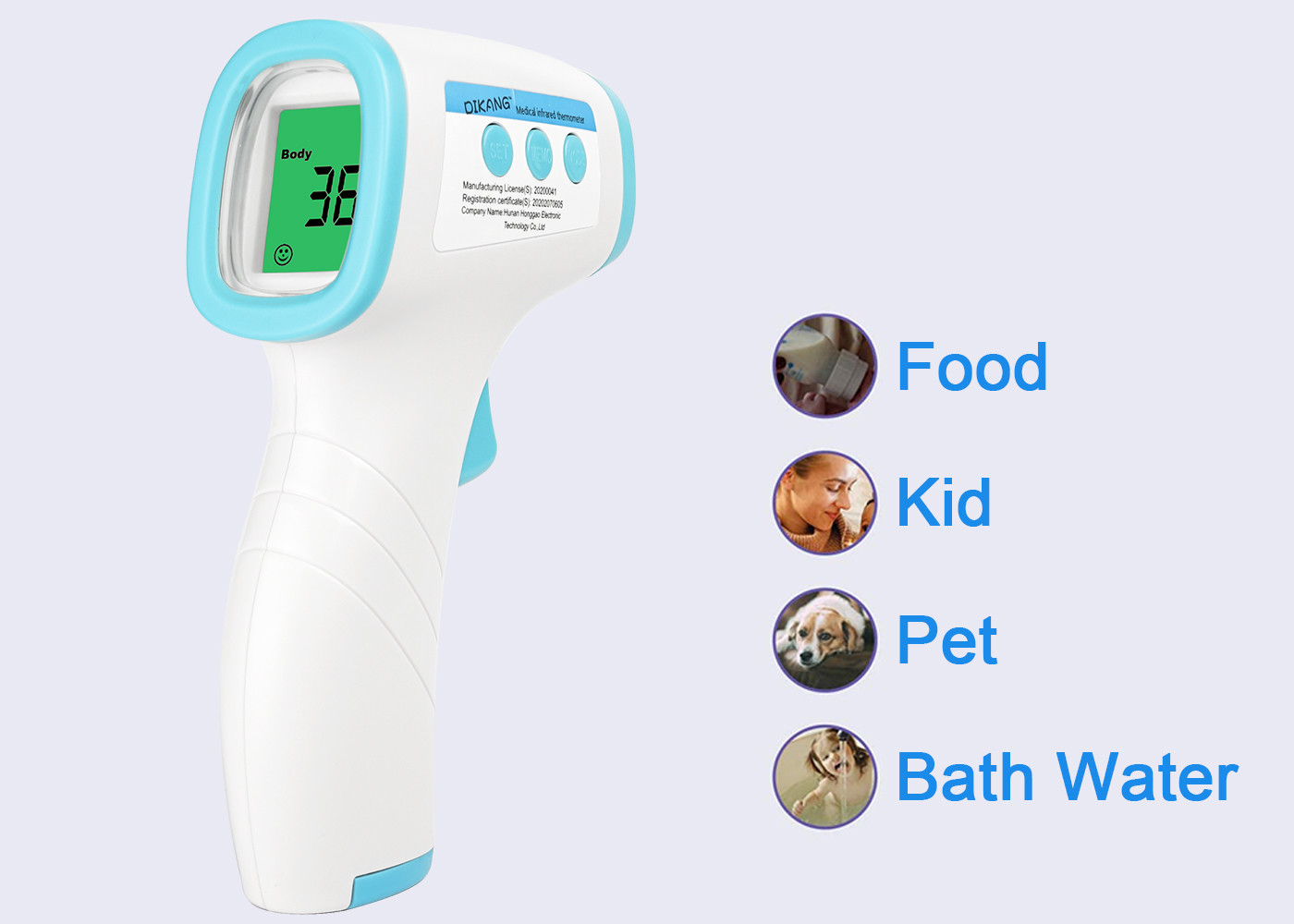 Non Contact Digital Infrared Thermometer For Body Temperature Measurement Anti Pandemic