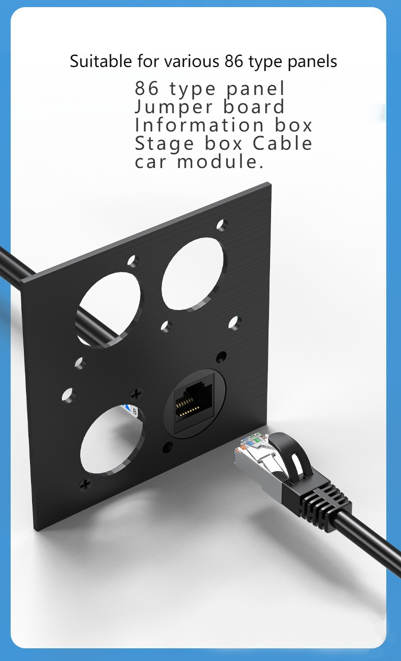 RJ45 D type CAT5E UTP keystone jack Toolless female jack panel mount telecommunications