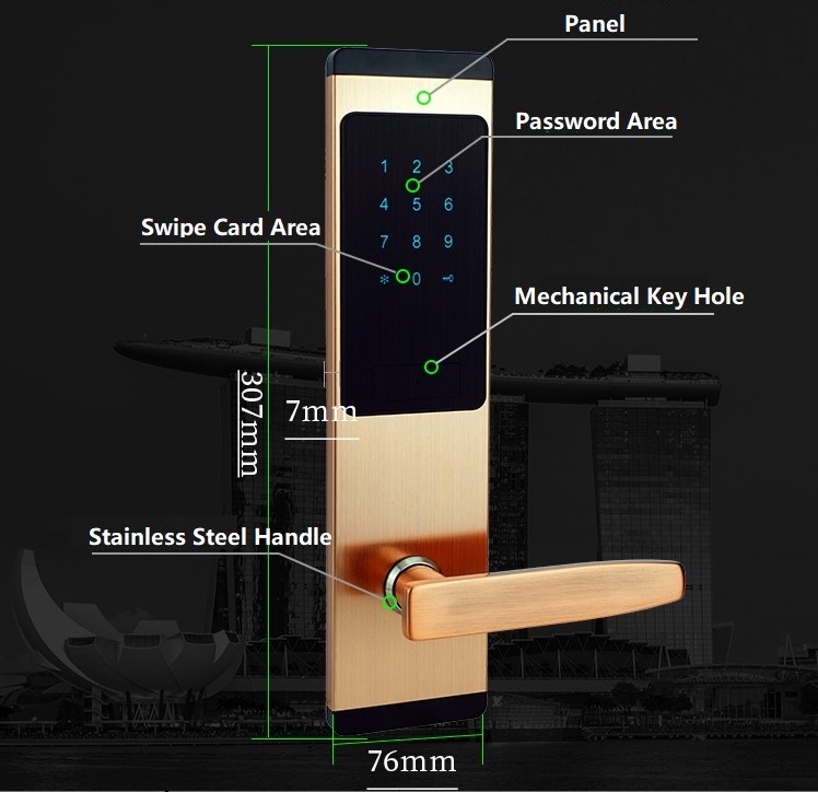 Home Apartment Electronic Password Digital Hotel Smart Lock