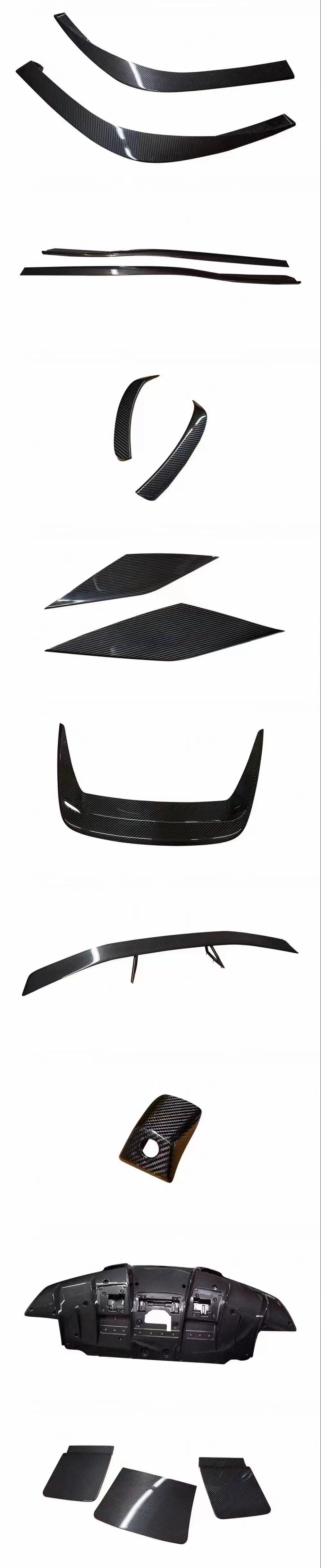 Novit Style Carbon Fiber Body Kit for Ferrari F8 Carbon Fiber Body Kit Front Shovel Rear Diffuser Spoiler
