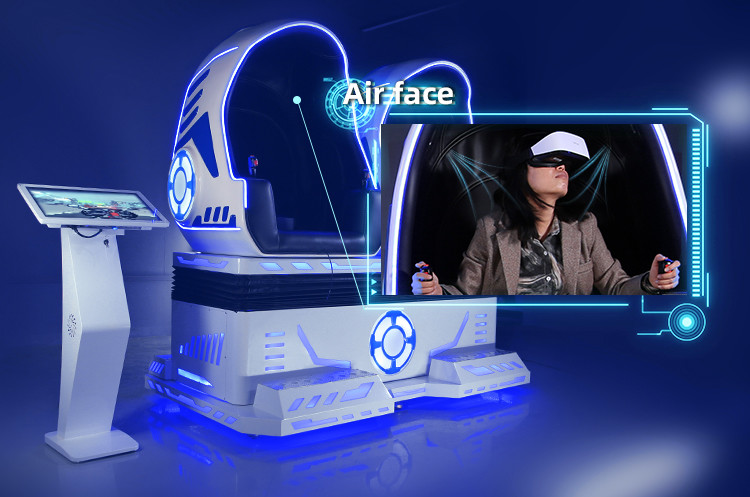Game Egg 9D VR Cinema 2500W Motion Simulator Chair For 2 Seats