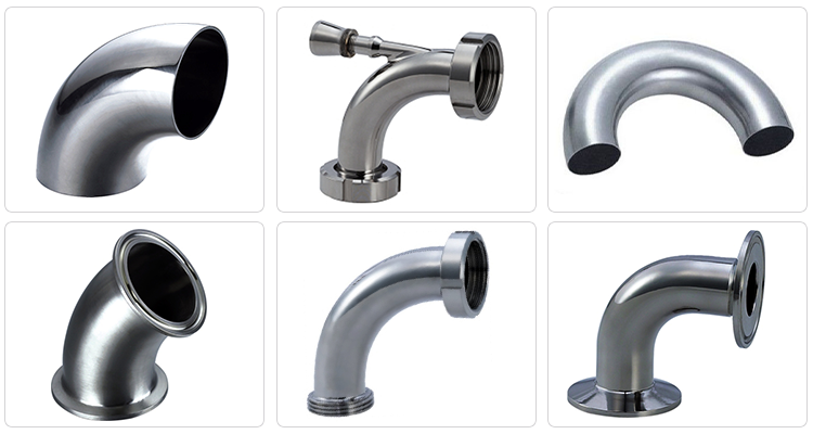 stainless steel elbow fitting bend Pipe fittings 180 deg elbow XS 5" DN125