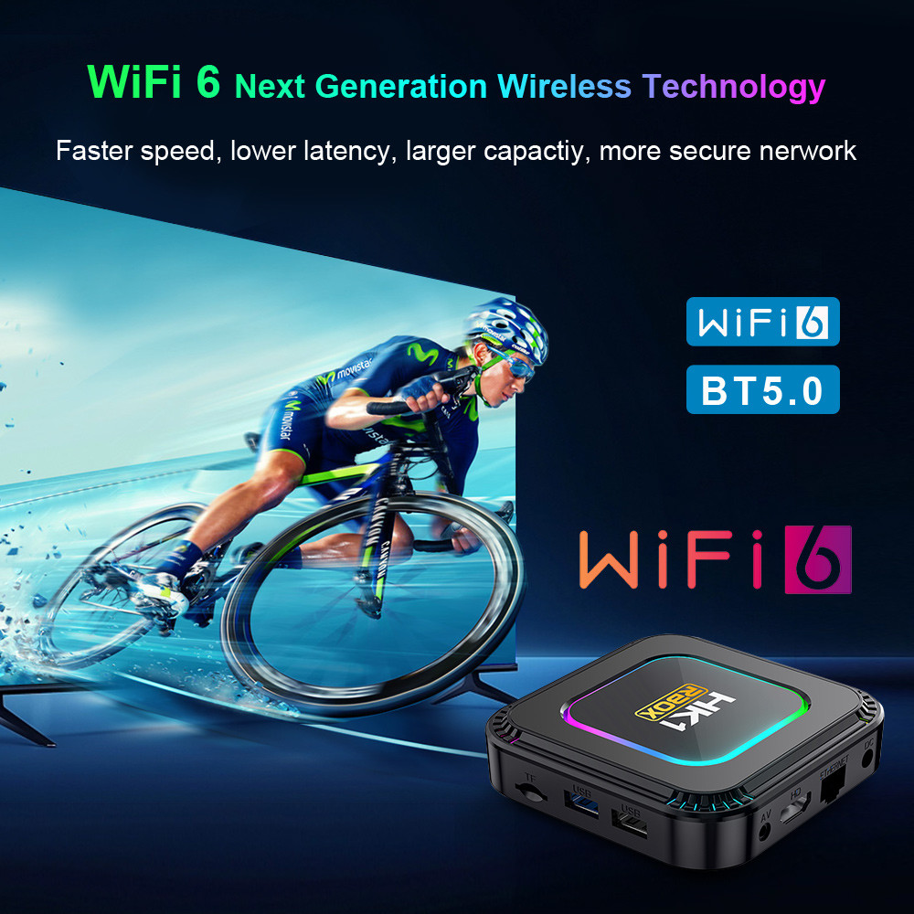 Customize DIY IPTV Box Wifi Quad Core 16GB TV Box Android 13.0