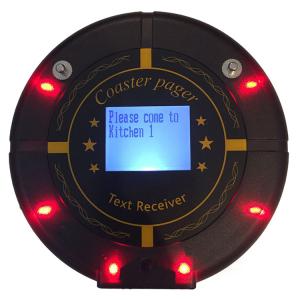 Buy cheap Fast Food Vibrating Restaurant POS  Coaster Pagers Integrated with LED screen product