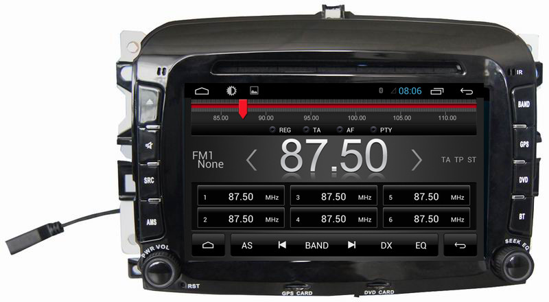 Ouchuangbo car multimedia stereo for Fiat F500 with BT radio 16GB 1024*600 USB android 6.0