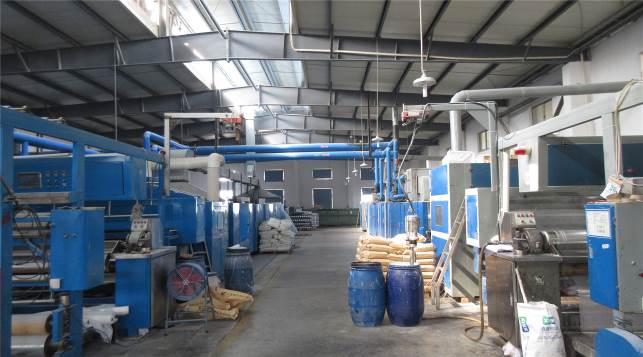 Carpet Base Underlay Nonwoven Fabric with Dyed Pattern Meeting Customer's Requirement