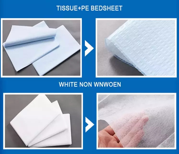 Perforated Nonwoven Disposable Bed Sheets Roll Biodegradable