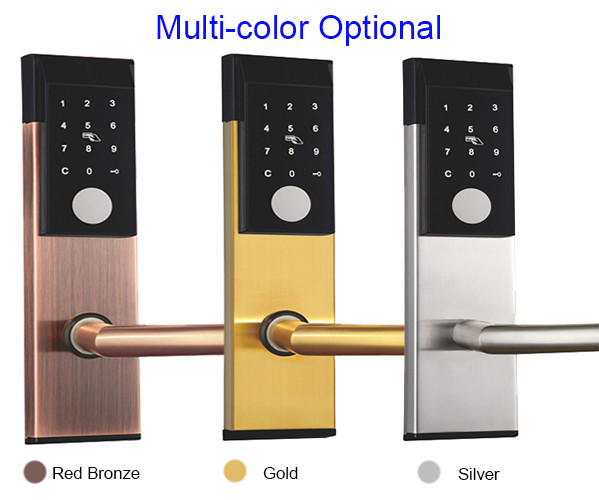 Stainless Steel TTlock BLE Apartment Smart Door Lock with Password Card and Key