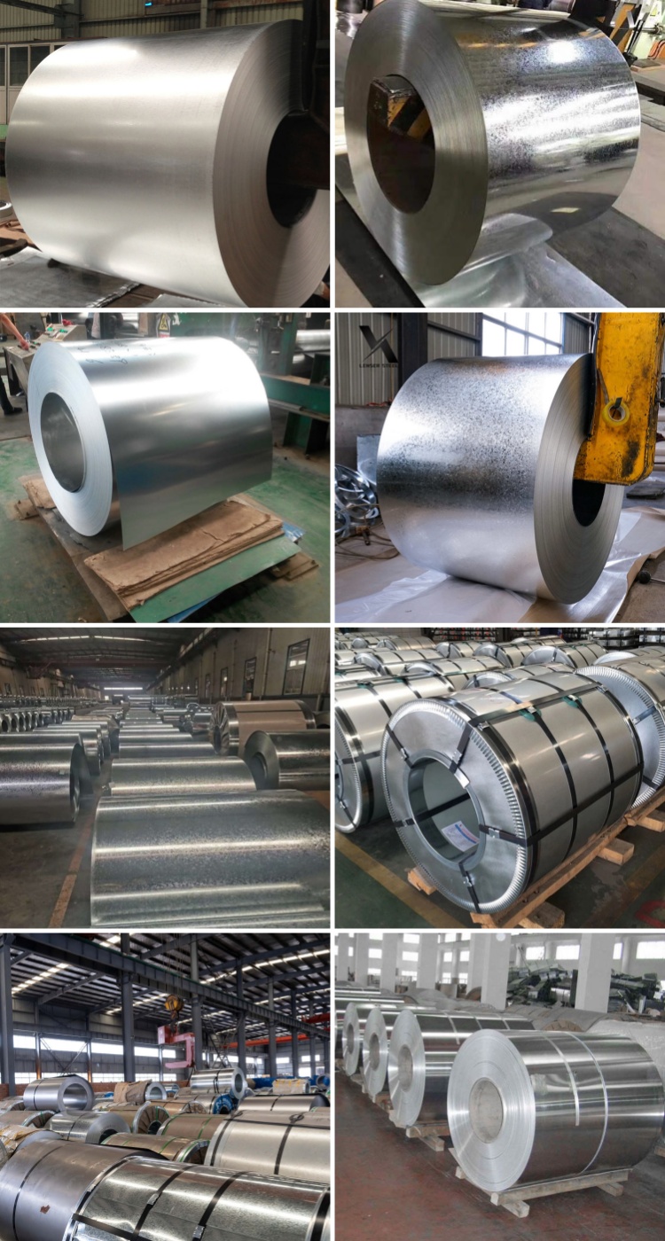 Z10-Z29 Coating Dx51d Dx52d Dx53d Galvanized Steel Coils 0.3 0.7 mm for Cold Rolled Based Technique and Custom Design