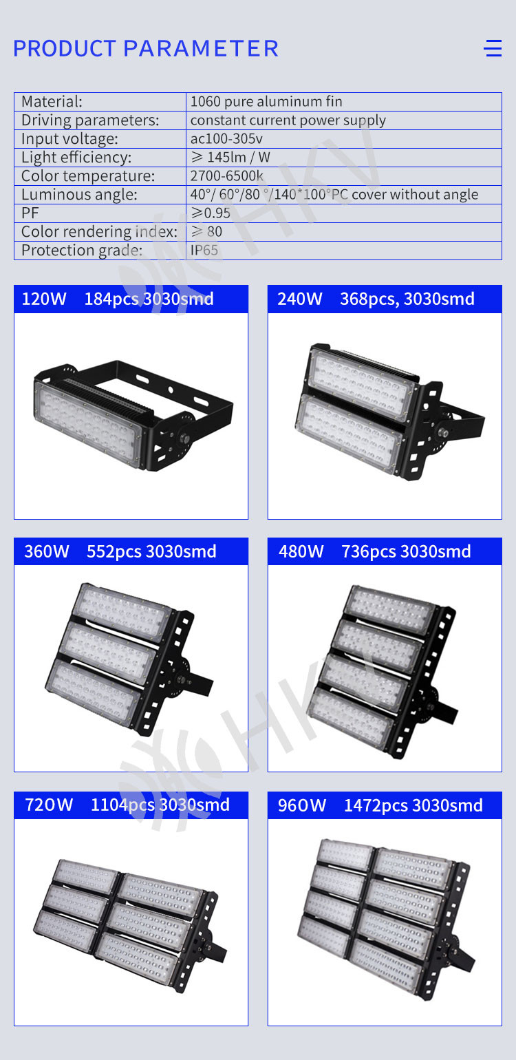 High power brand driver flood light tunnel module light outdoor projection lamp IP65
