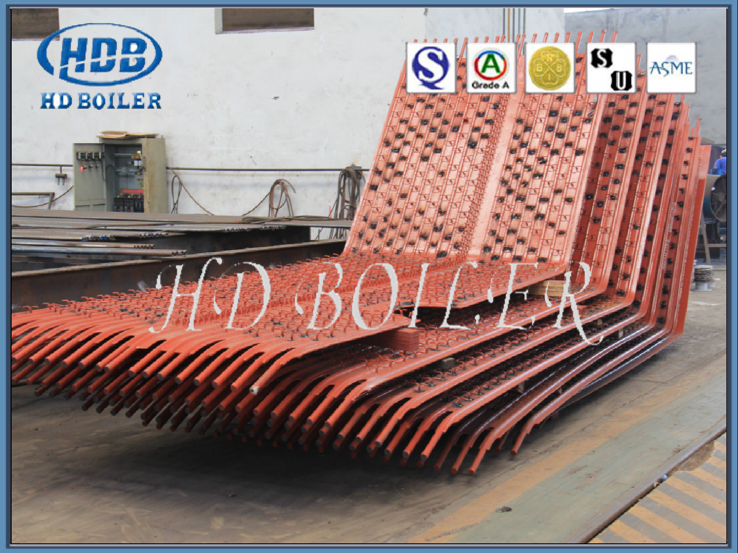 Steel Water Wall Panels Membrane Type For CFB With Natural Circulation