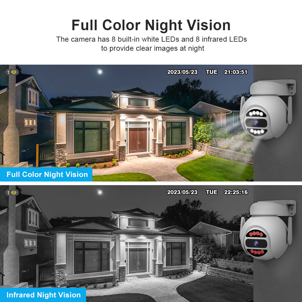 4MP 1440P WIFI Smart Alarm Camera Home Security Al Auto Tracking Camera WiFi Surveillance camera