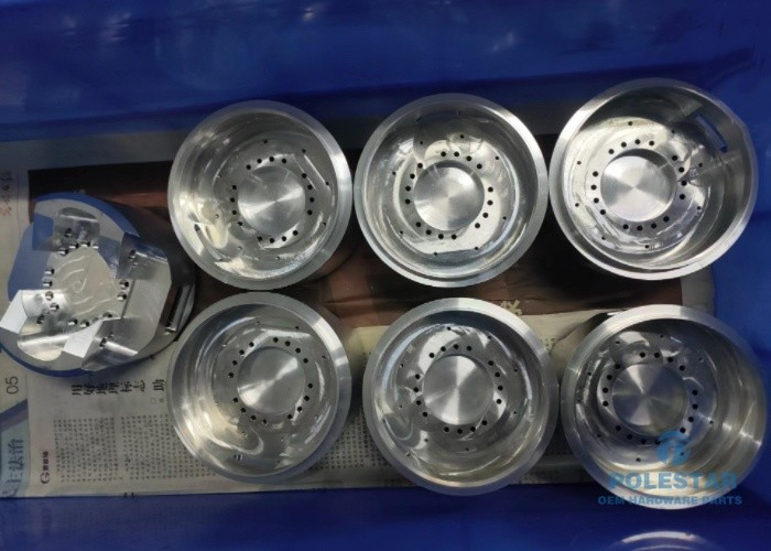 Polished CNC Custom Precision Parts Titanium Laser Cutting Machines Components