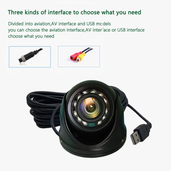 Aluminium Alloy Housing Material AHD Car Camera 5-38v Power Supply NTSC PAL TV
